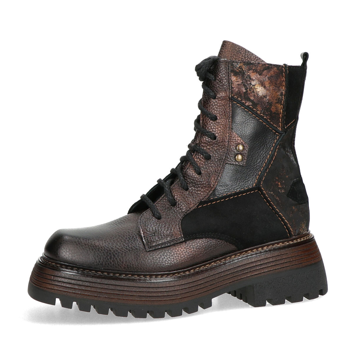 Maciejka dámské kožené kotníkové kozačky - tmavohnědé - 36