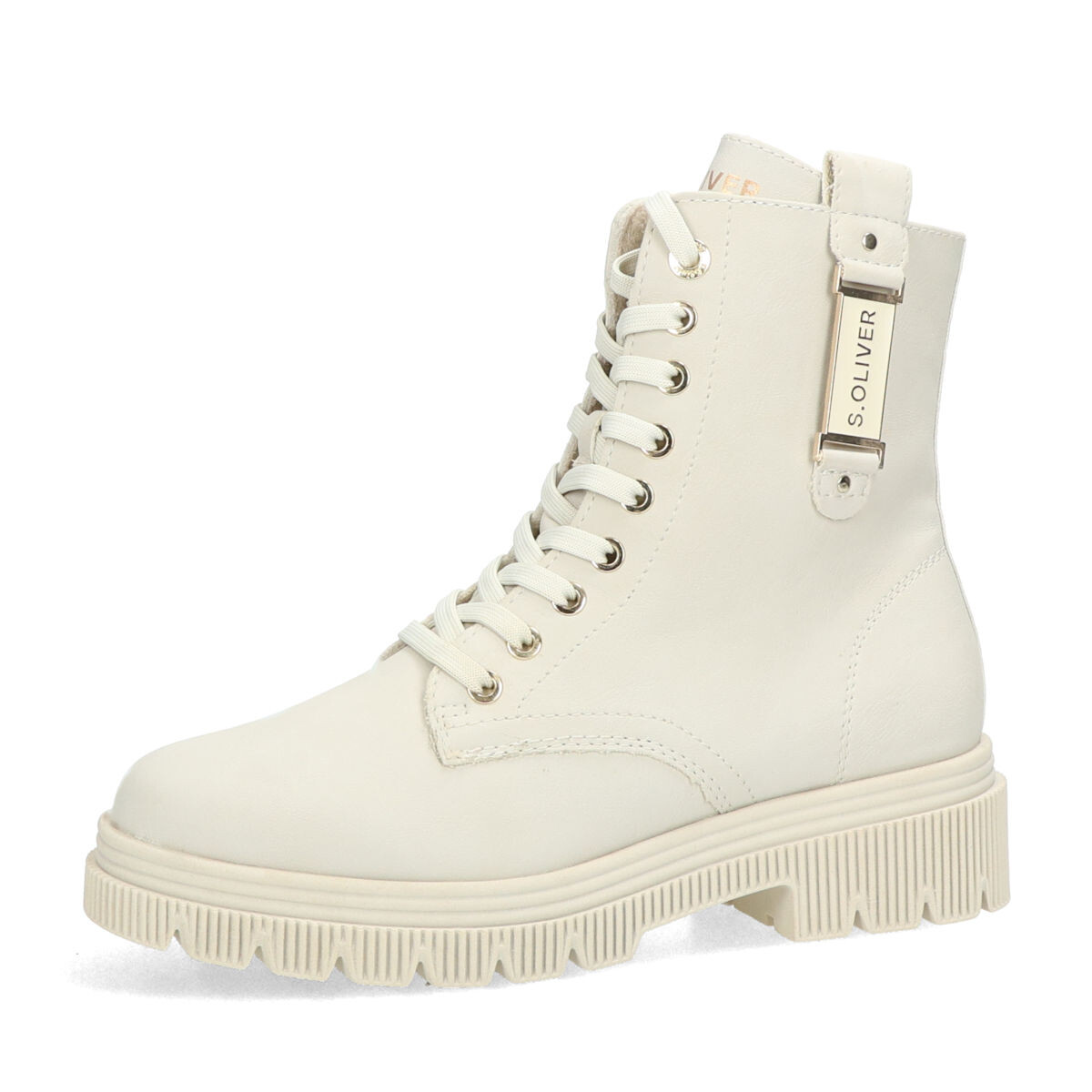 s.Oliver dámské stylové kotníkové kozačky - béžové - 36