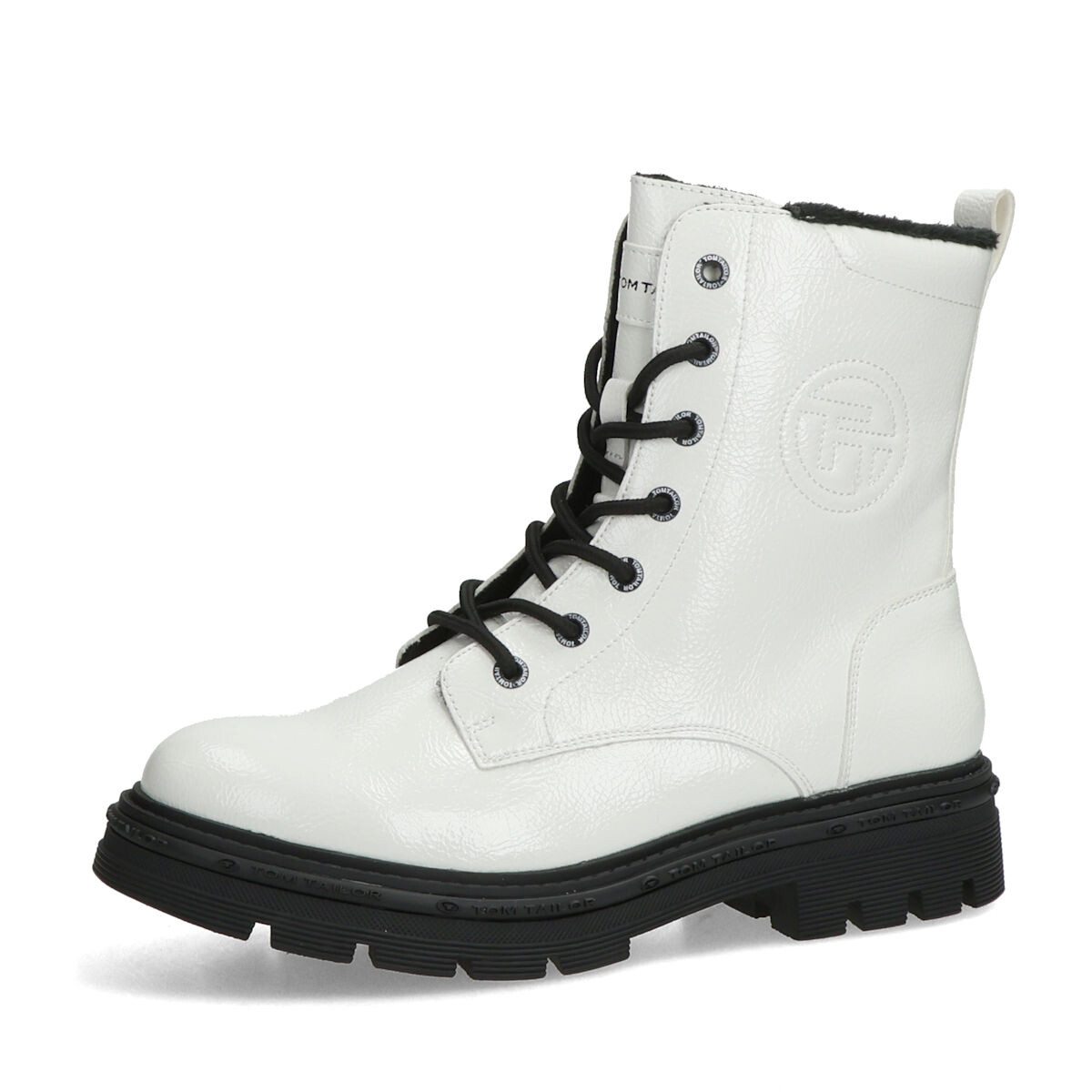 Tom Tailor dámské stylové kotníkové kozačky - bílé - 36