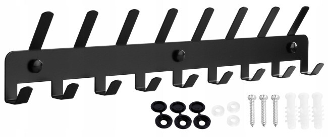 Nástěnný věšák SYTTEN černý