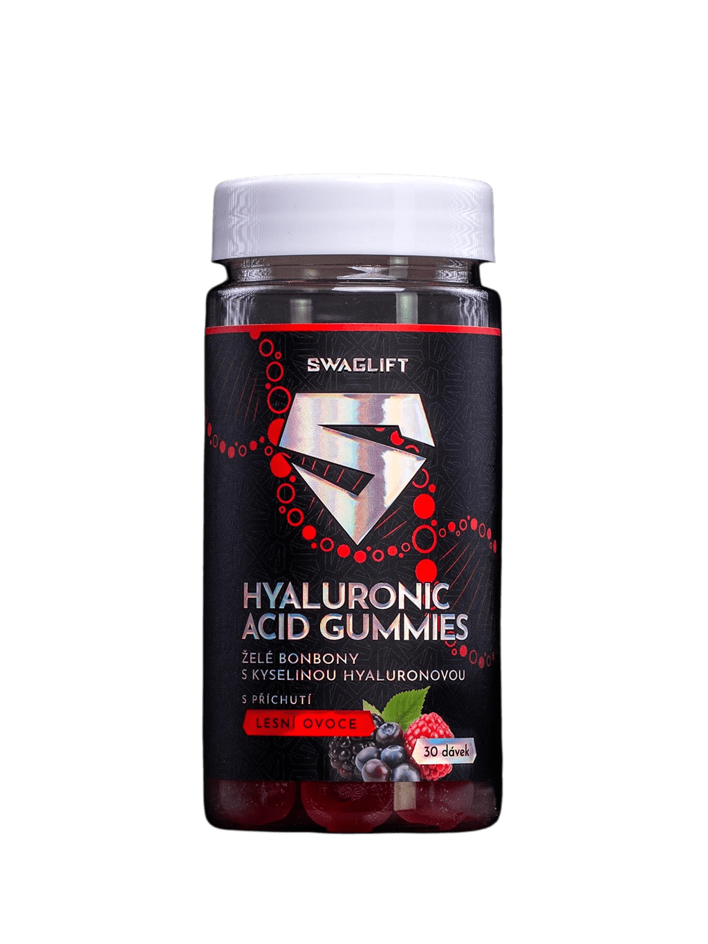 SWAGLIFT Hyaluronic acid gummies s příchutí lesního ovoce 60 ks