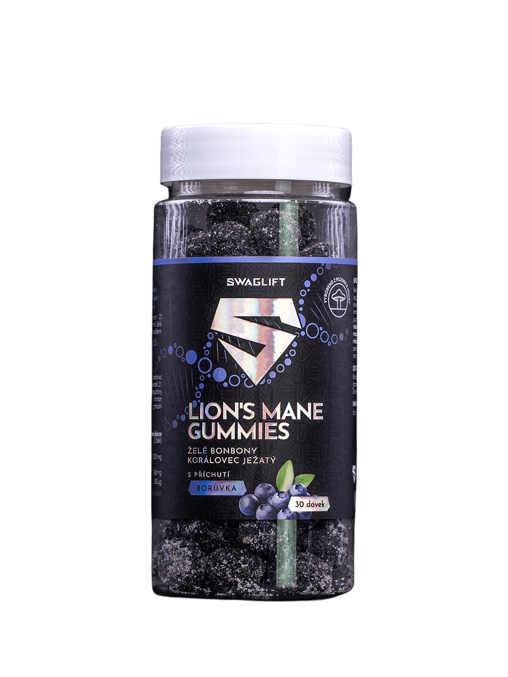 SWAGLIFT Lion's mane gummies s příchutí borůvky 60 ks