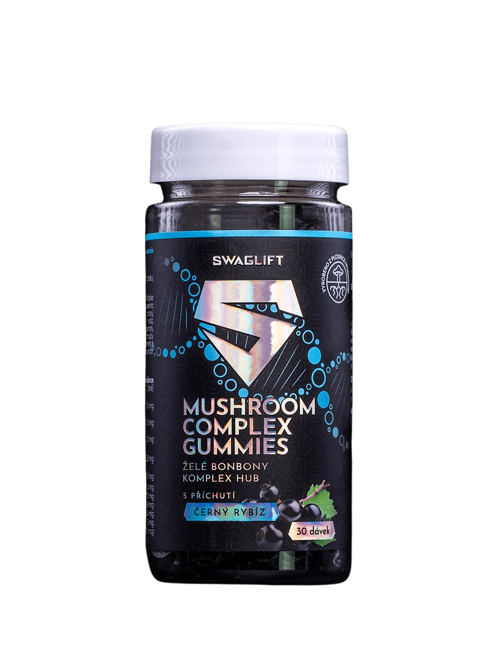 SWAGLIFT MUSHROOM COMPLEX GUMMIES s příchutí černý rybíz 60 ks