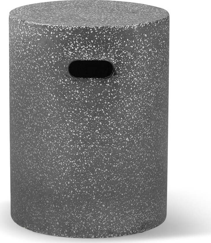 Černý zahradní odkládací stolek Bonami Selection Loris, ø 35 cm