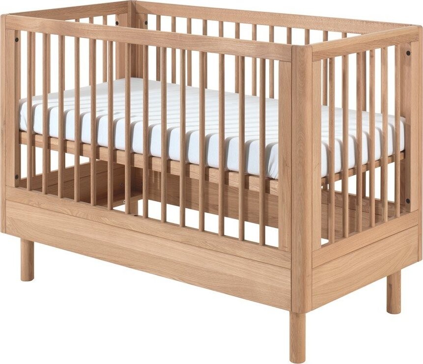 Postýlka z dubového dřeva s nastavitelnou výškou 60x120 cm v přírodní barvě Forrest – Vipack