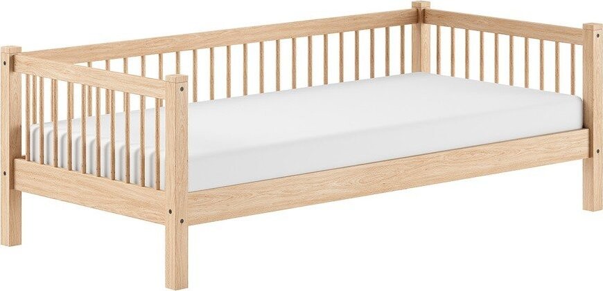 Dětská postel z bukového dřeva s roštem 90x200 cm v přírodní barvě Forrest – Vipack