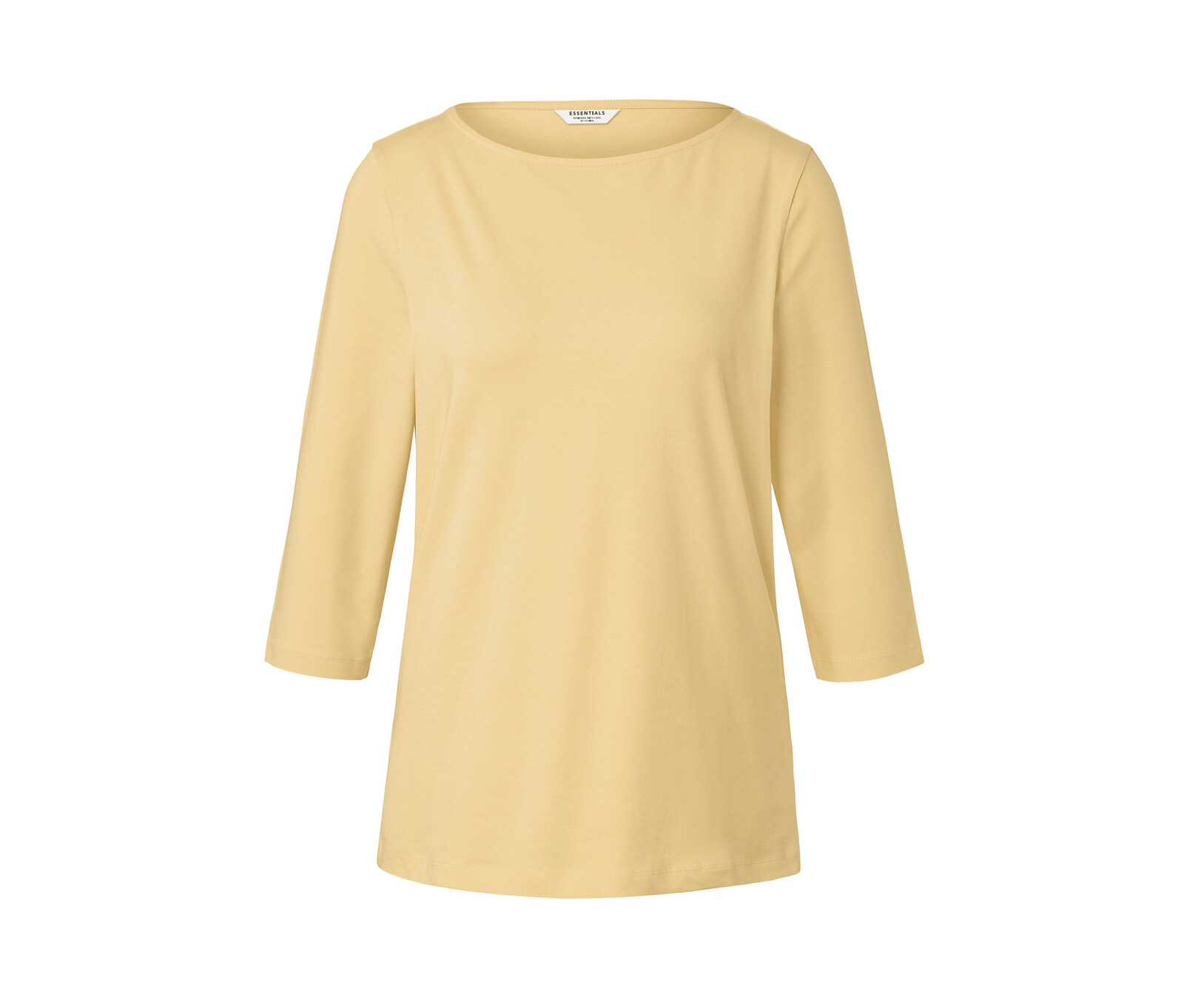 Tchibo - Triko s 3/4 rukávem - pro ženy - vel. L 44/46 - barva: žlutá