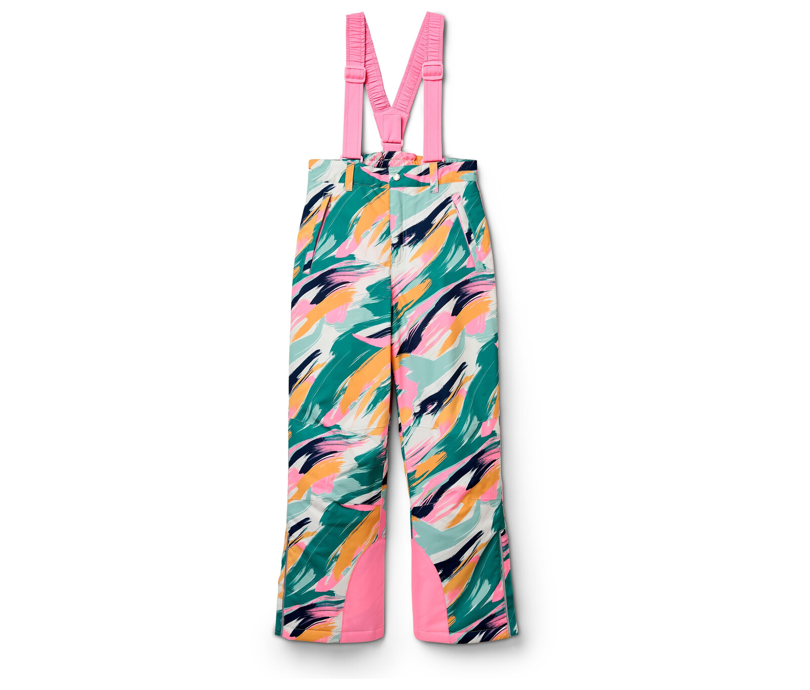 Tchibo - Dětské lyžařské kalhoty - pro dívky - vel. 122/128 - barva: vícebarevná/s potiskem