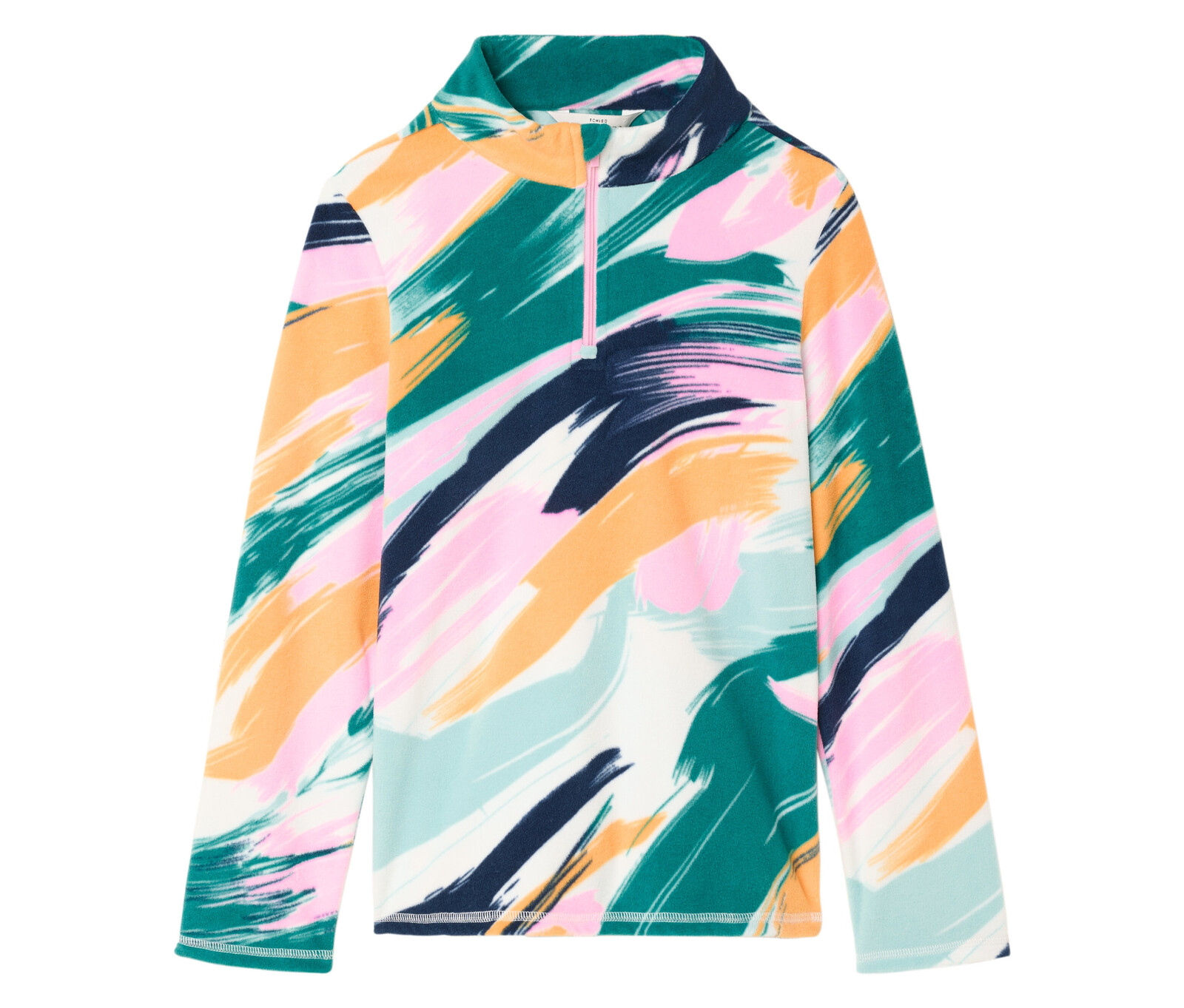 Tchibo - Dětské fleecové triko - pro dívky - vel. 122/128 - barva: zelená