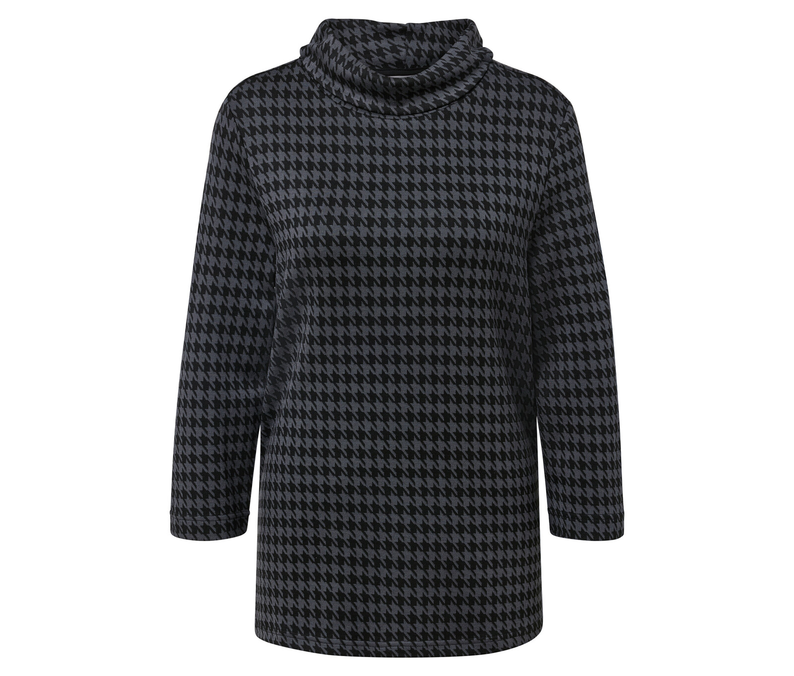 Tchibo - Svetr se stojáčkem - pro ženy - vel. S 36/38 - barva: černá/žakár