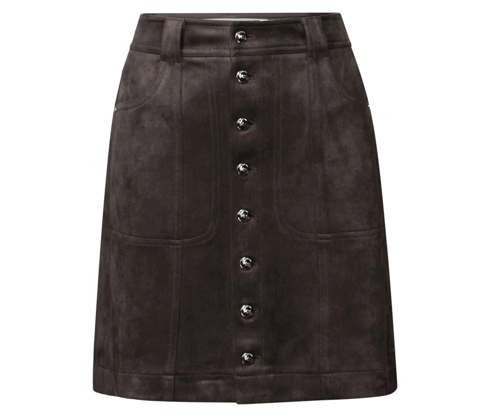 Tchibo - Semišová sukně Street One - pro ženy - vel. 36 - barva: hnědá