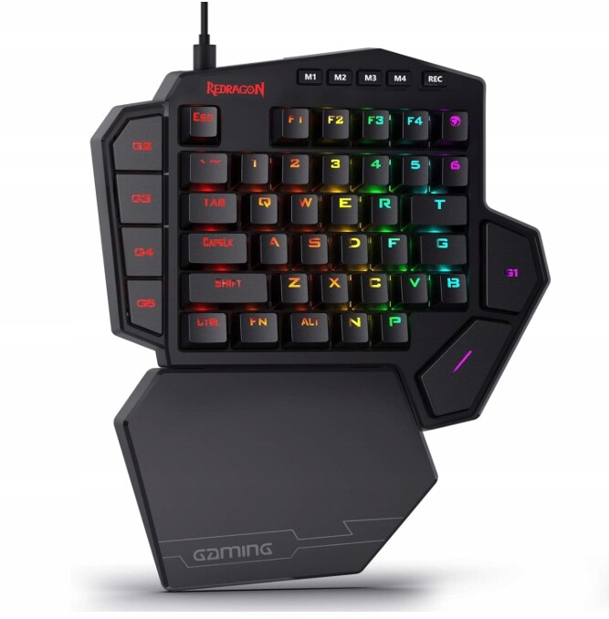 Redragon K585 Diti Jednoruční mechanická herní klávesnice Rgb