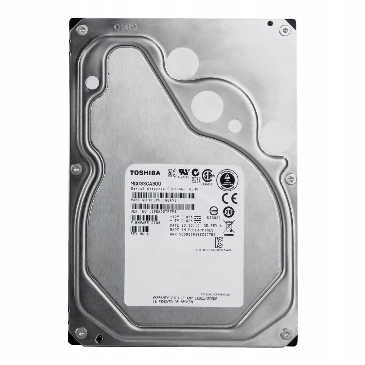 Toshiba 3TB 7.2K 64MB SAS-2 3.5'' MG03SCA300