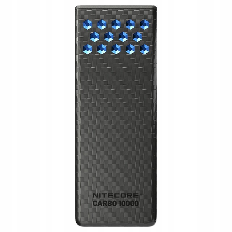Power Bank Nitecore Carbo 10000 GEN2 (30W, Qc 3.0), černo-modrá