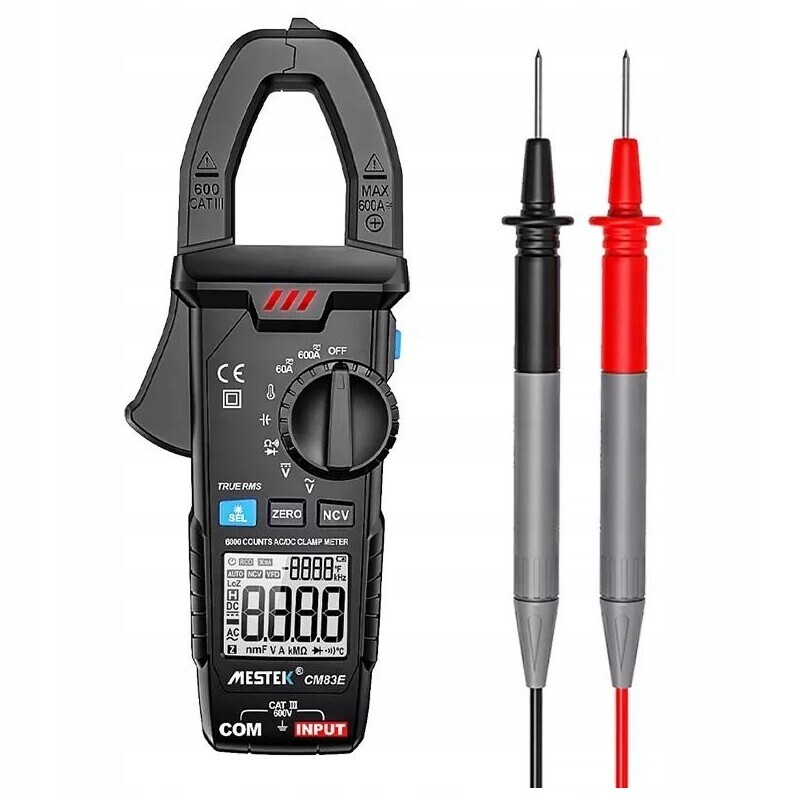 Mestek CM83E klešťový multimetr Ac/dc 600 V, 600 A