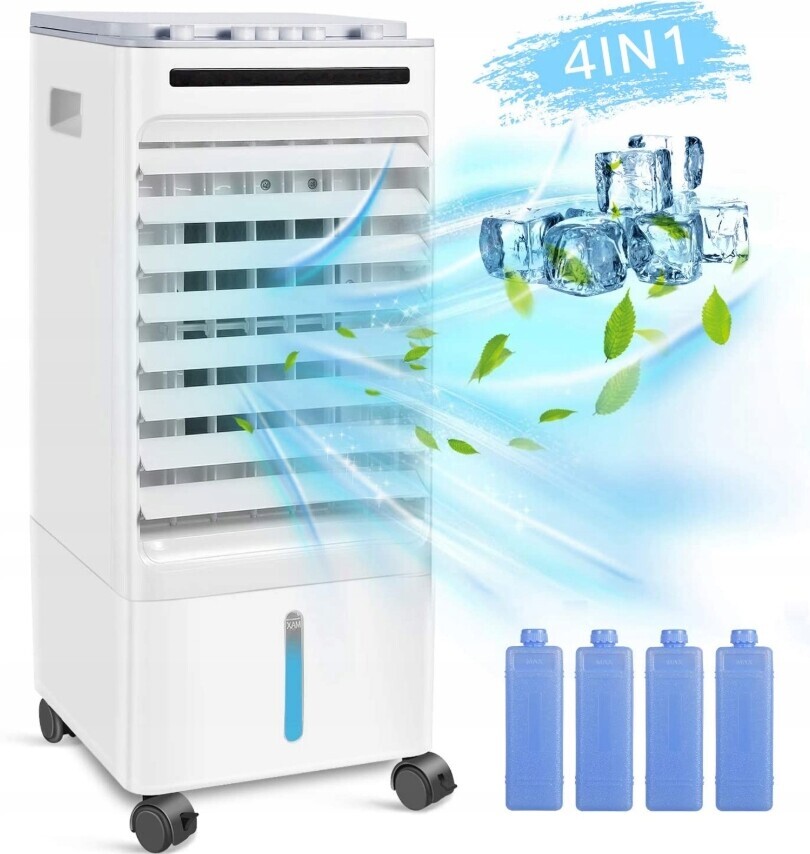 Přenosný klimatizátor 4v1 – klimatizace, ventilátor, zvlhčovač, čistička vzduchu