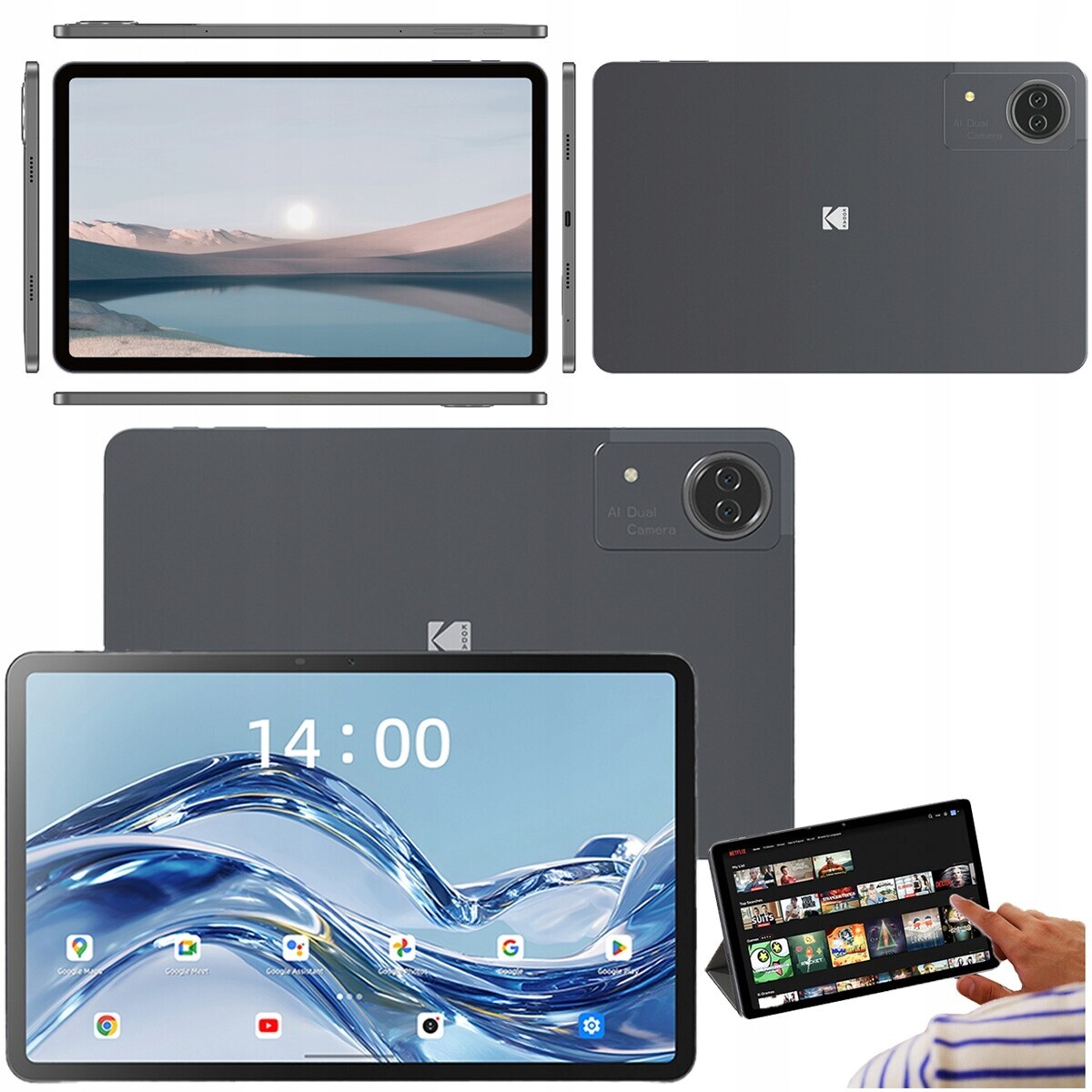 Tablet Kodak K12 Fhd displej 2000 x 1200 12'' Android 6/128GB 8000 mAh