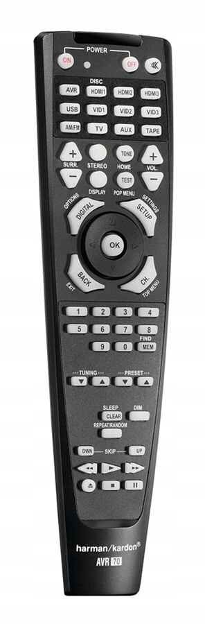 Pilot Harman Kardon AVR70 AVR700 AVR70C Originál