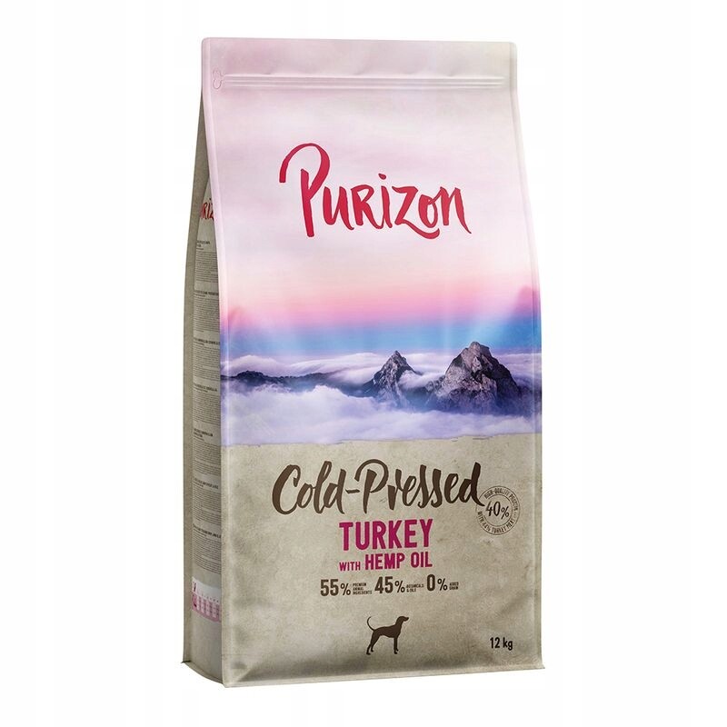 Purizon krůtí s konopným olejem lisované za studena - 2 x 12 kg