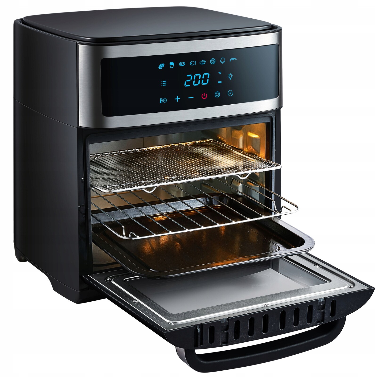 Air Fryer 4v1 First Austria 13L 1700W Fritéza bez tuku s rožněm