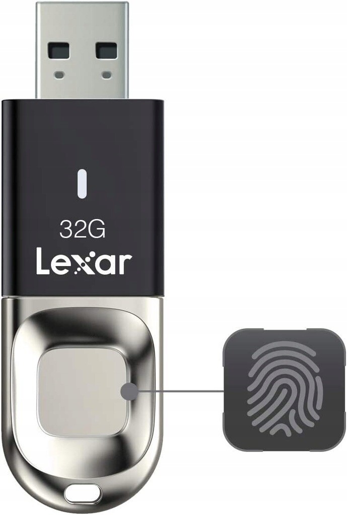 Lexar 32Gb JumpDrive Fingerprint F35 Usb 3.0 Šifrovaná ochrana dat
