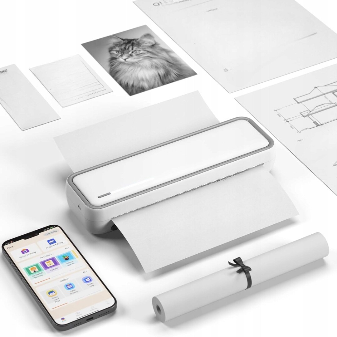 Termální Tiskárna Bisofice X9 Mini Přenosná A4 Usb-c Bluetooth Cestovní