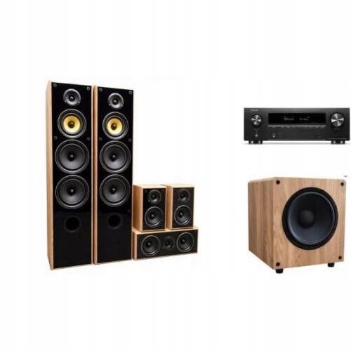 Denon AVR-X1800H Taga Harmony TAV-606v3 TSW-90 oak
