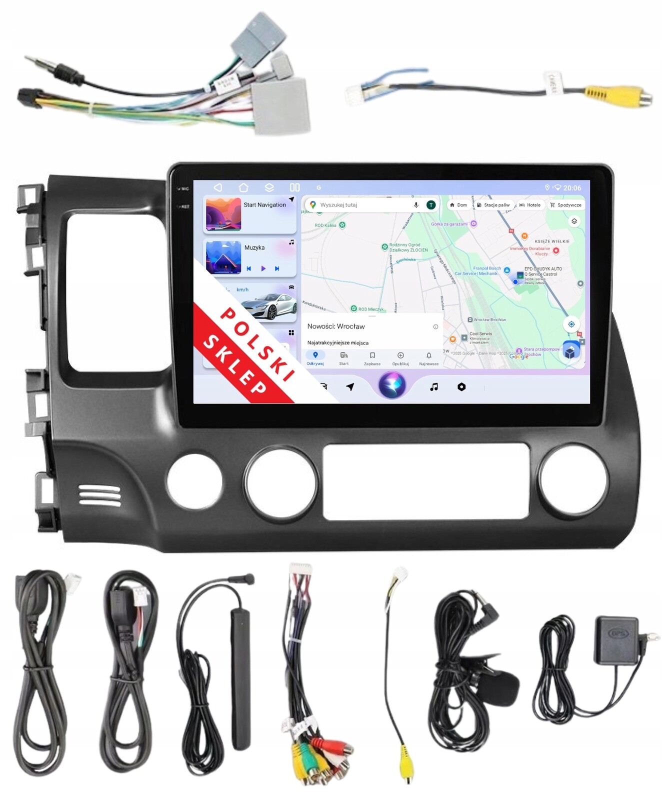 Rádio 2DIN Navigace Android Honda CIVIC 8 VIII 3/32 Gb Dsp Carplay Lte