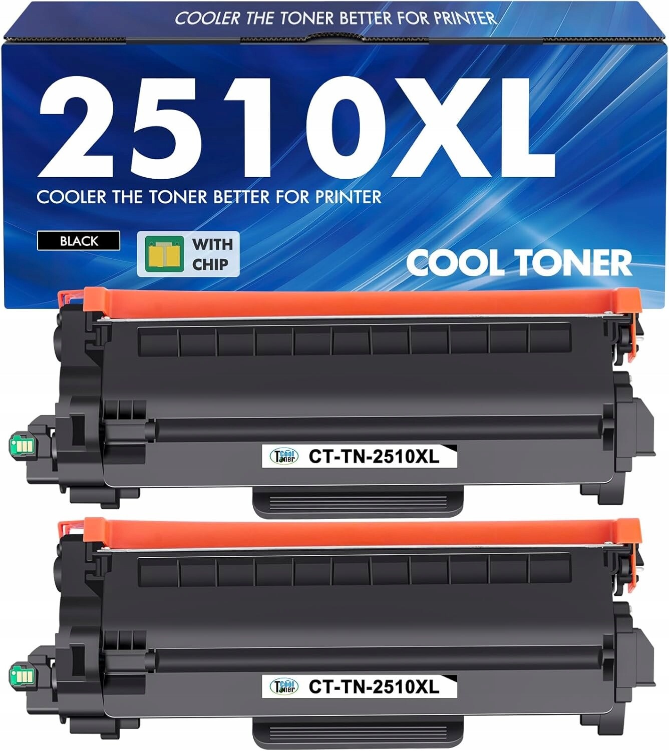 Toner s čipem pro Brother TN2510 XL HL-L2400DW DCP-L2620DW Čip 2KS