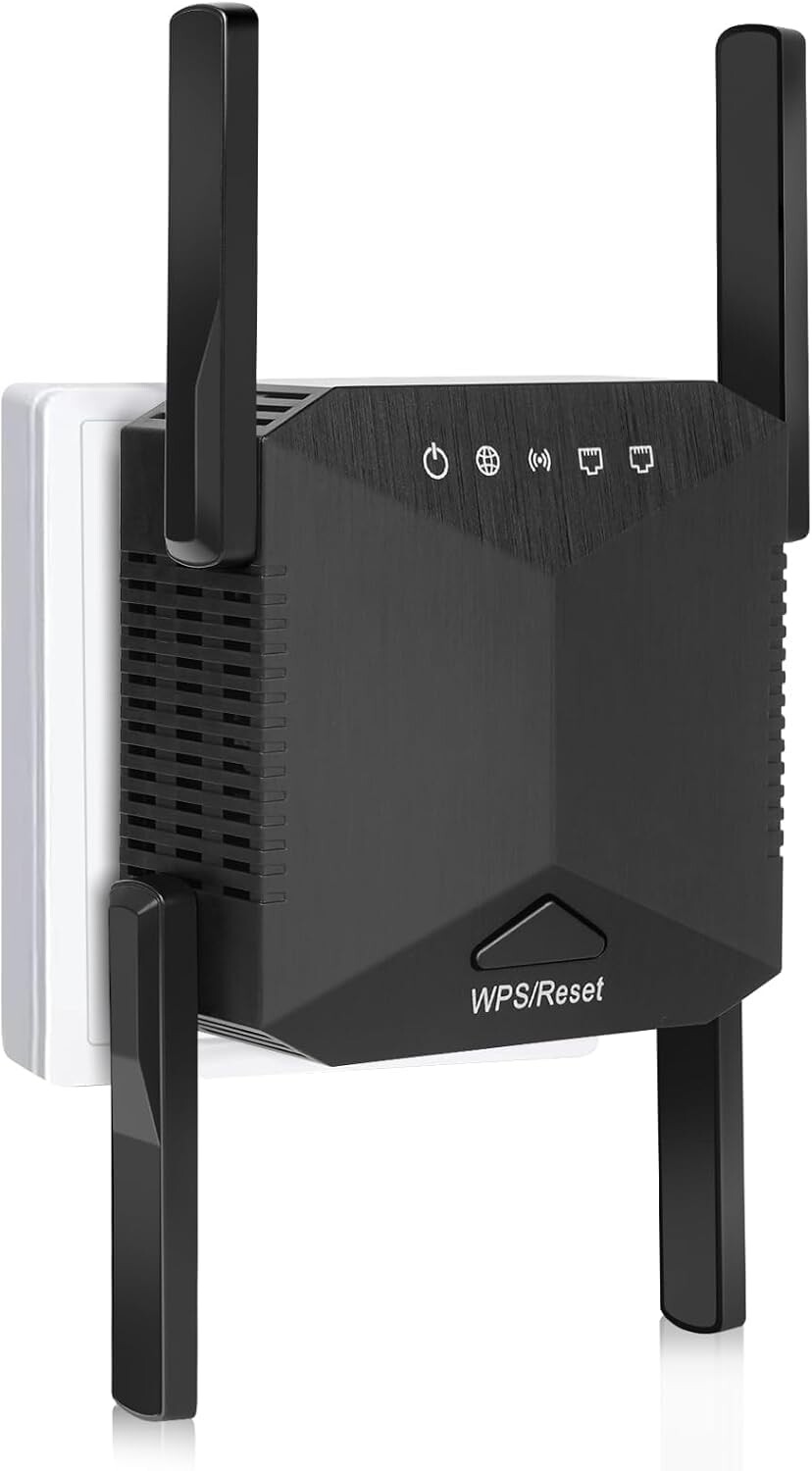 Zesilovač Wi-Fi 1200 Mbit/s dvojitý 5 GHz a 2,4 GHz Wlan s Wps