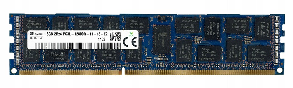 Hynix 16GB DDR3 2Rx4 1600MHz PC3L-1200R Reg Ecc