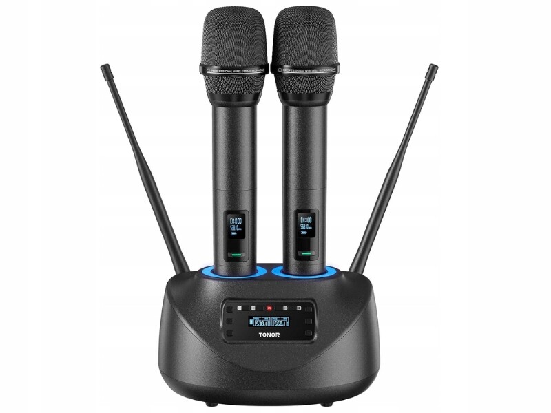 Bezdrátový Bluetooth Uhf mikrofon pro karaoke Dj Svatební Hostina 2 kusy
