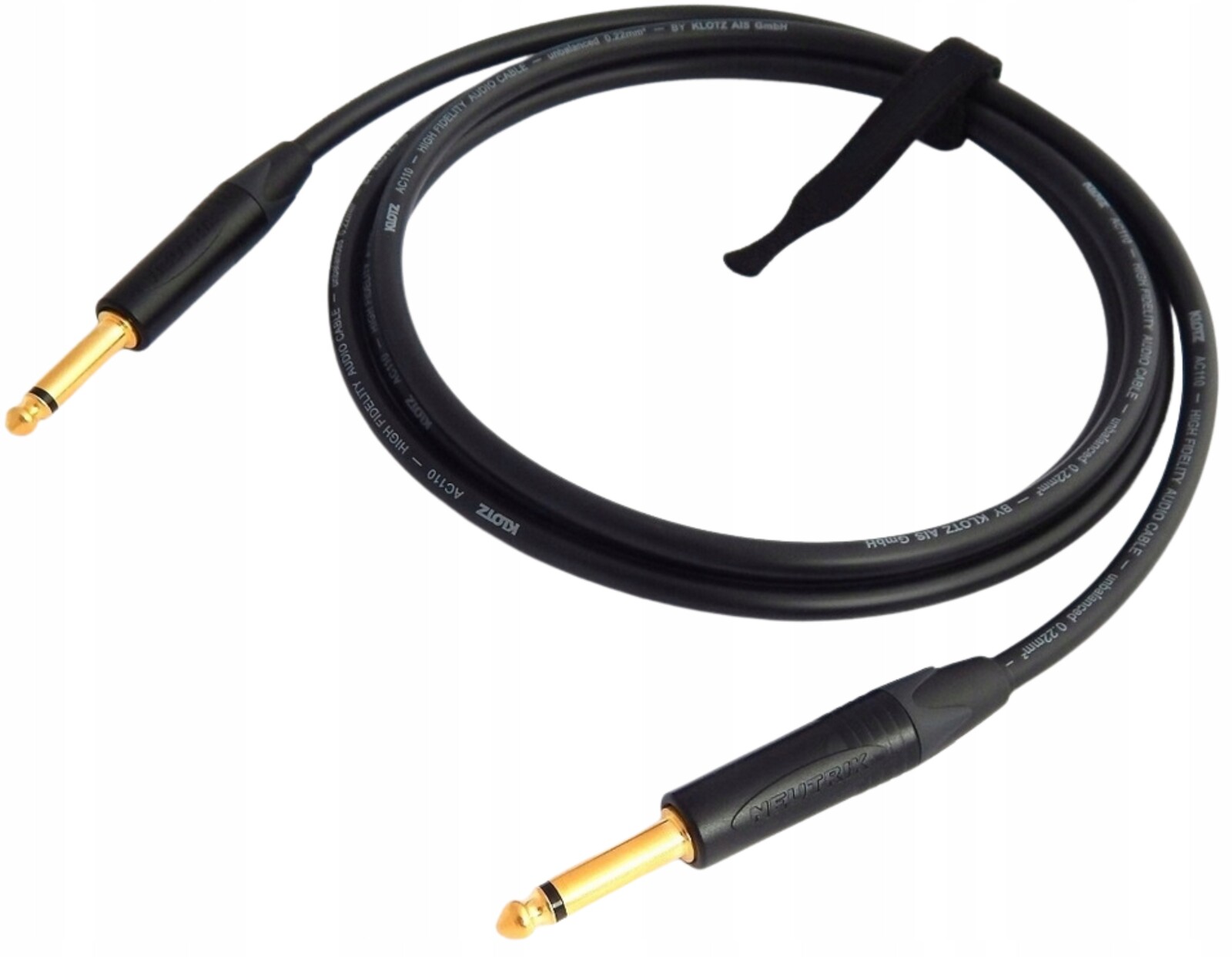 Klotz AC110 Kytarový Instrumentální Kabel Mono Jack 6,3 mm 4 m
