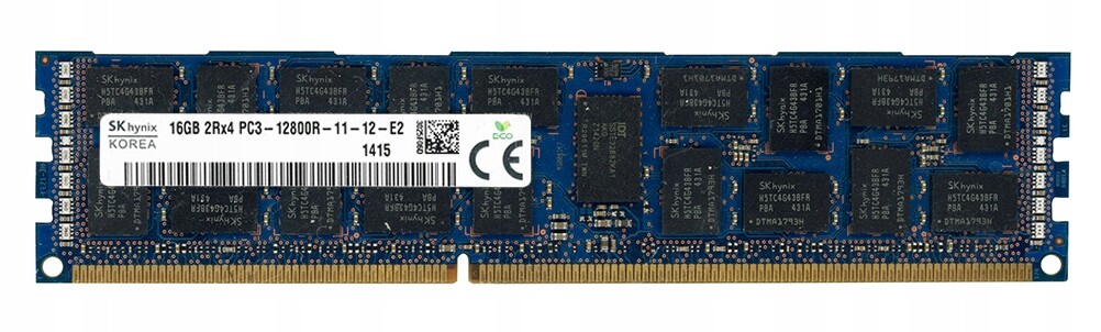 Hynix 16GB DDR3 2Rx4 1600MHz PC3-1200R Reg Ecc
