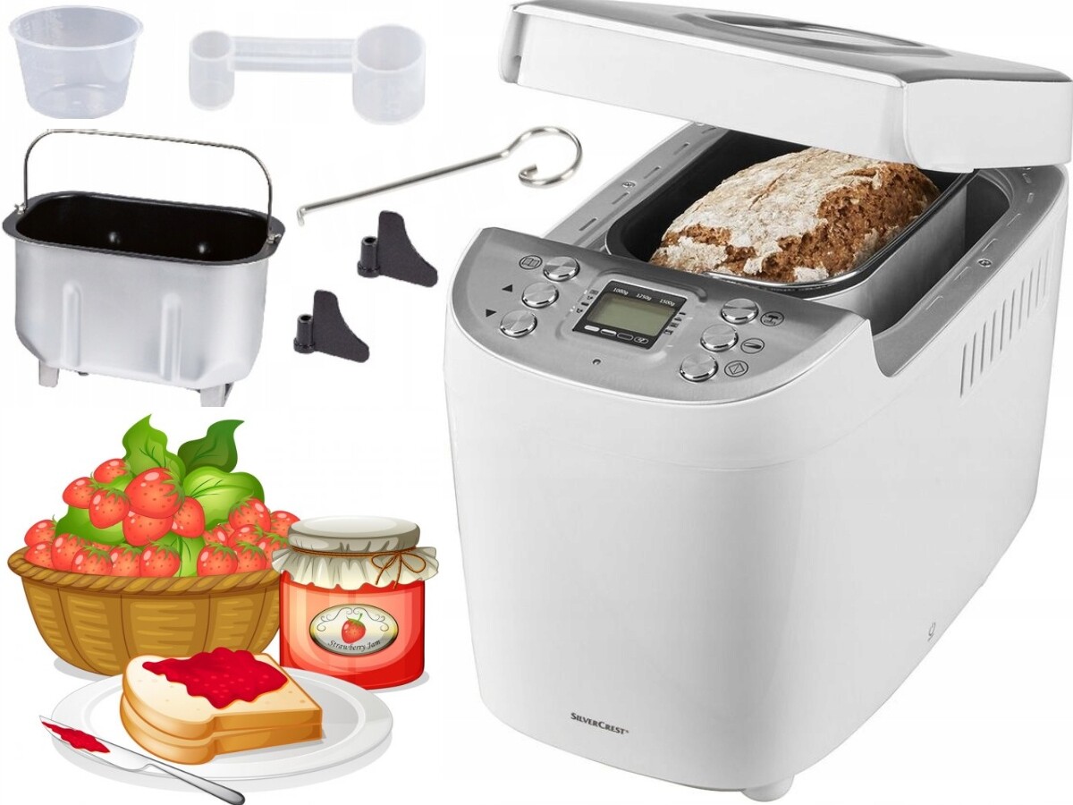 Pekárna na chleba SilverCrest Multifunkční 850W multifunkční na džem