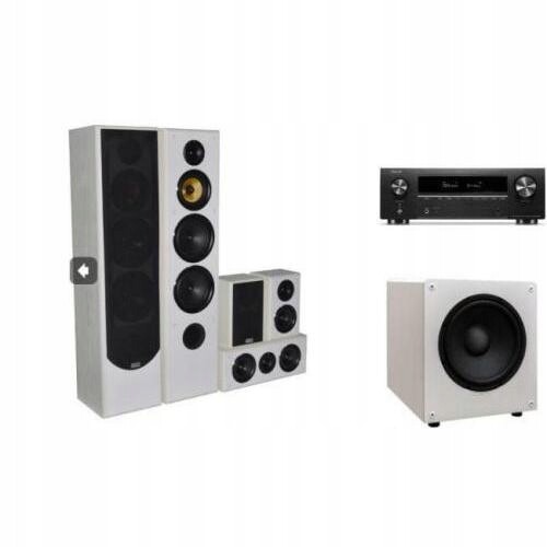 Denon AVR-X1800H Taga Harmony TAV-606v3 TSW-90 bílá