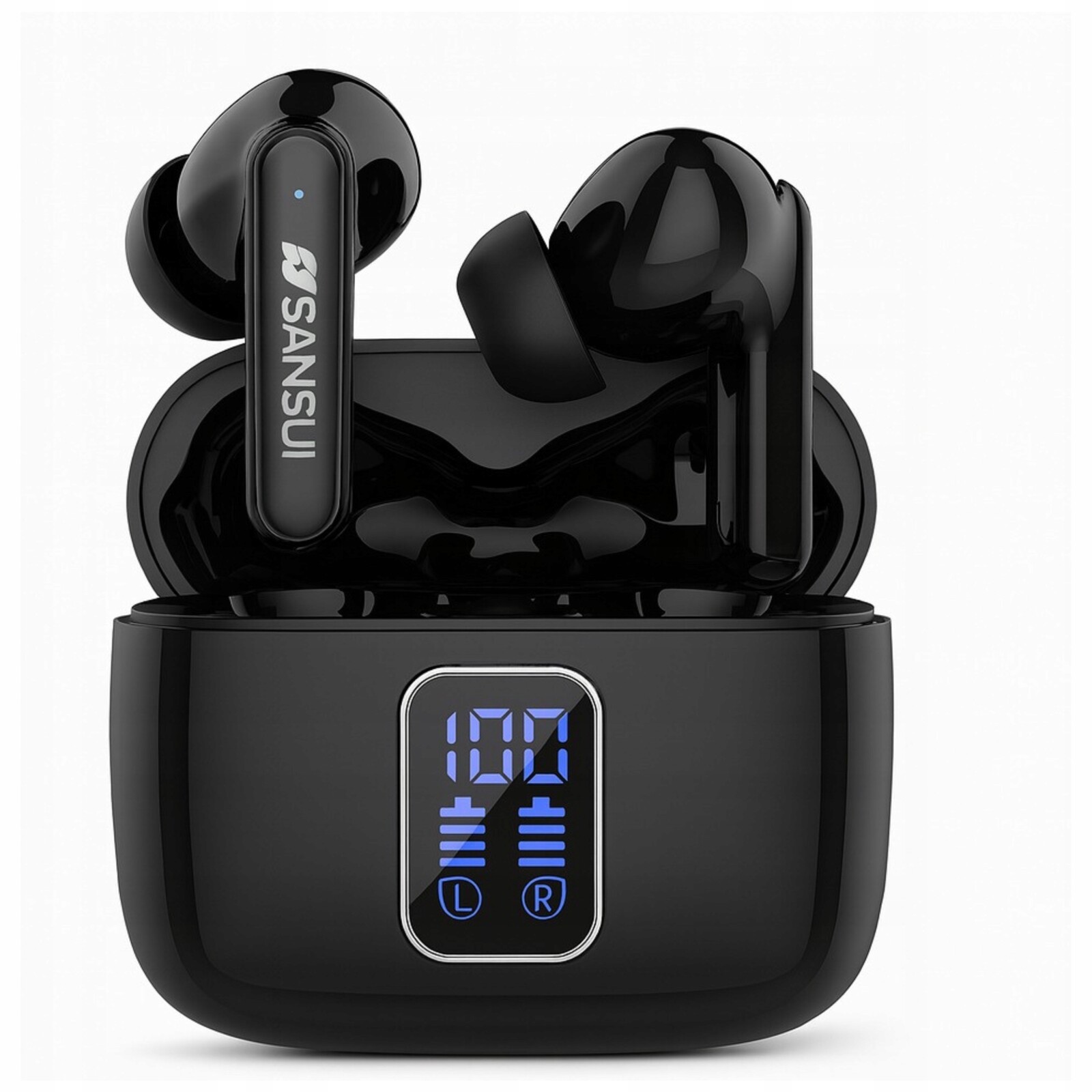 Bezdrátová sluchátka W9 Enc, dva mikrofony Bluetooth 5.4, hovory