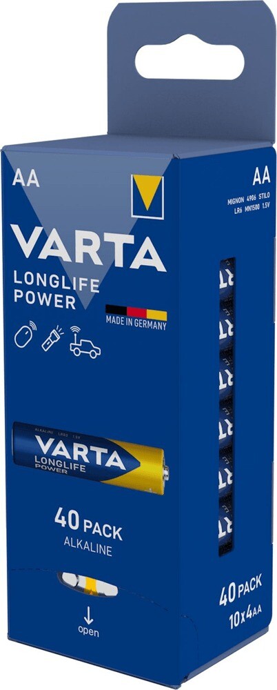 Varta Longlife Power 40 Aa (Storage box 10x4 foil)