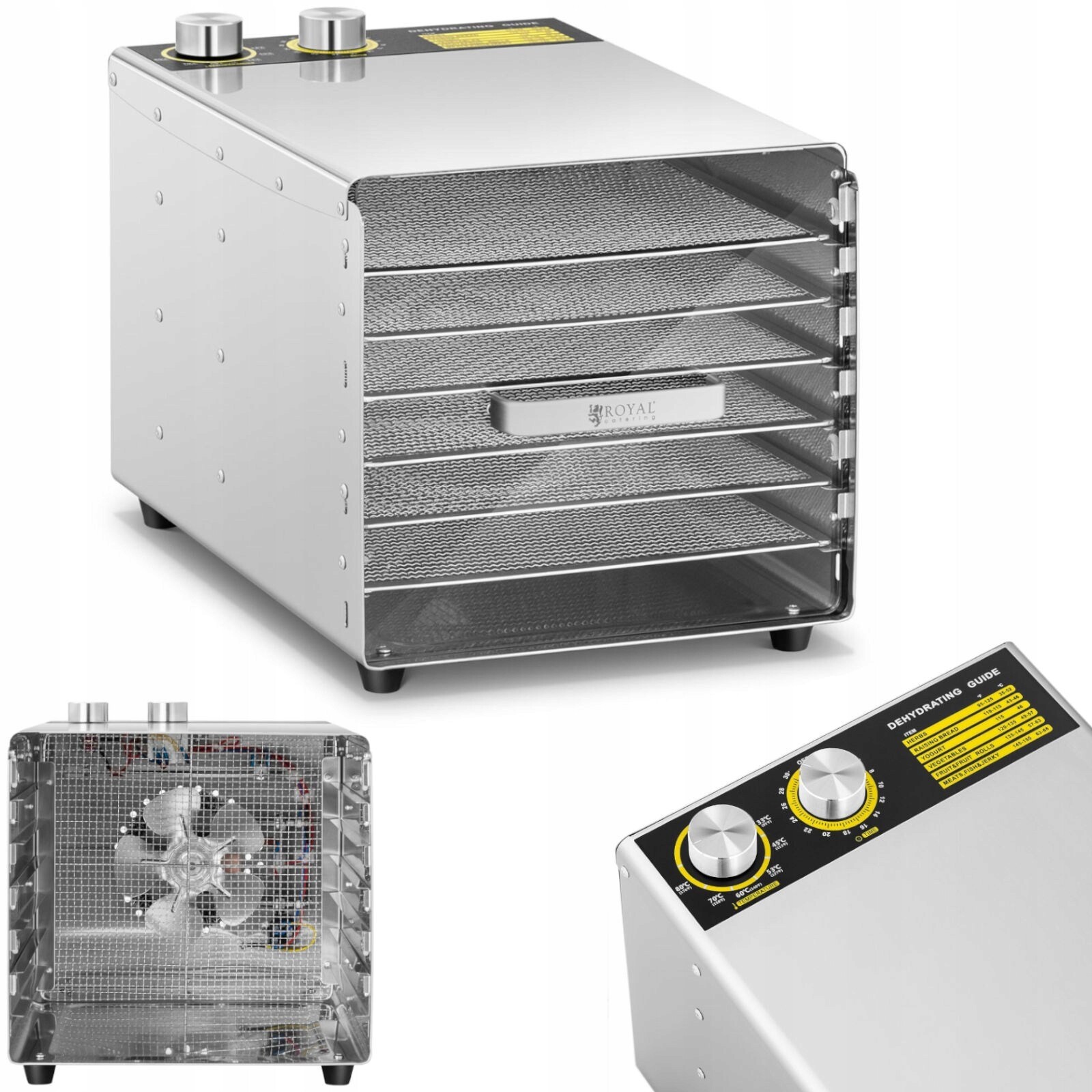 Sušička Potravin Na Houby, Ovoce, Bylinky, Maso, 6 Polic, 500 W