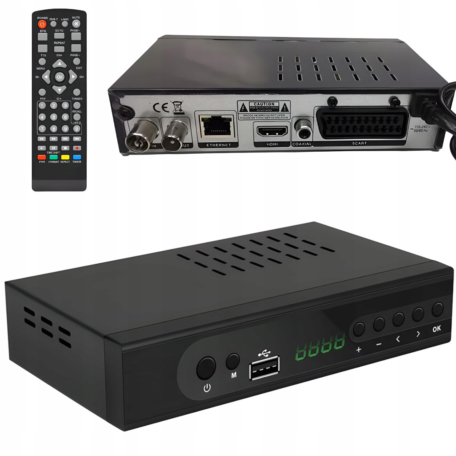 Tuner dekodér pozemního televizního vysílání DVB-T2 Hdmi Usb