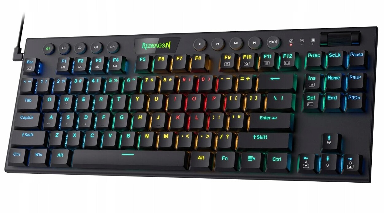 Redragon K622 Horus Tkl – mechanická, ultratenká herní klávesnice Rgb
