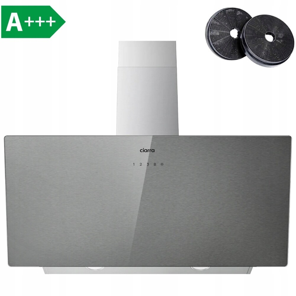 Ciarra 90 cm kartáčovaný skleněný rohový odsavač par s Wifi Model CBCS9736H-S