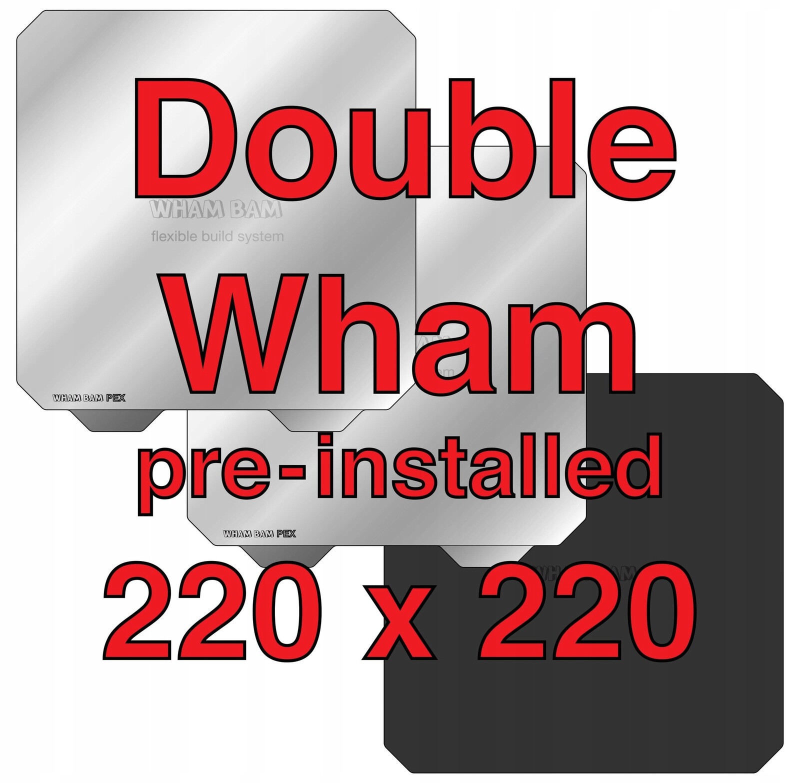podkł.adh Wham Bam Double Wham Pi 220 mm x 220 mm