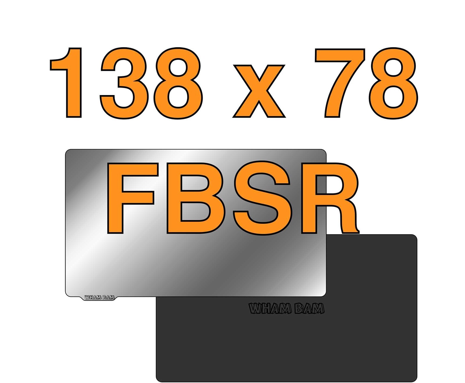 Adhezivní podložka Wham Bam 138x78 pro pryskyřici duo