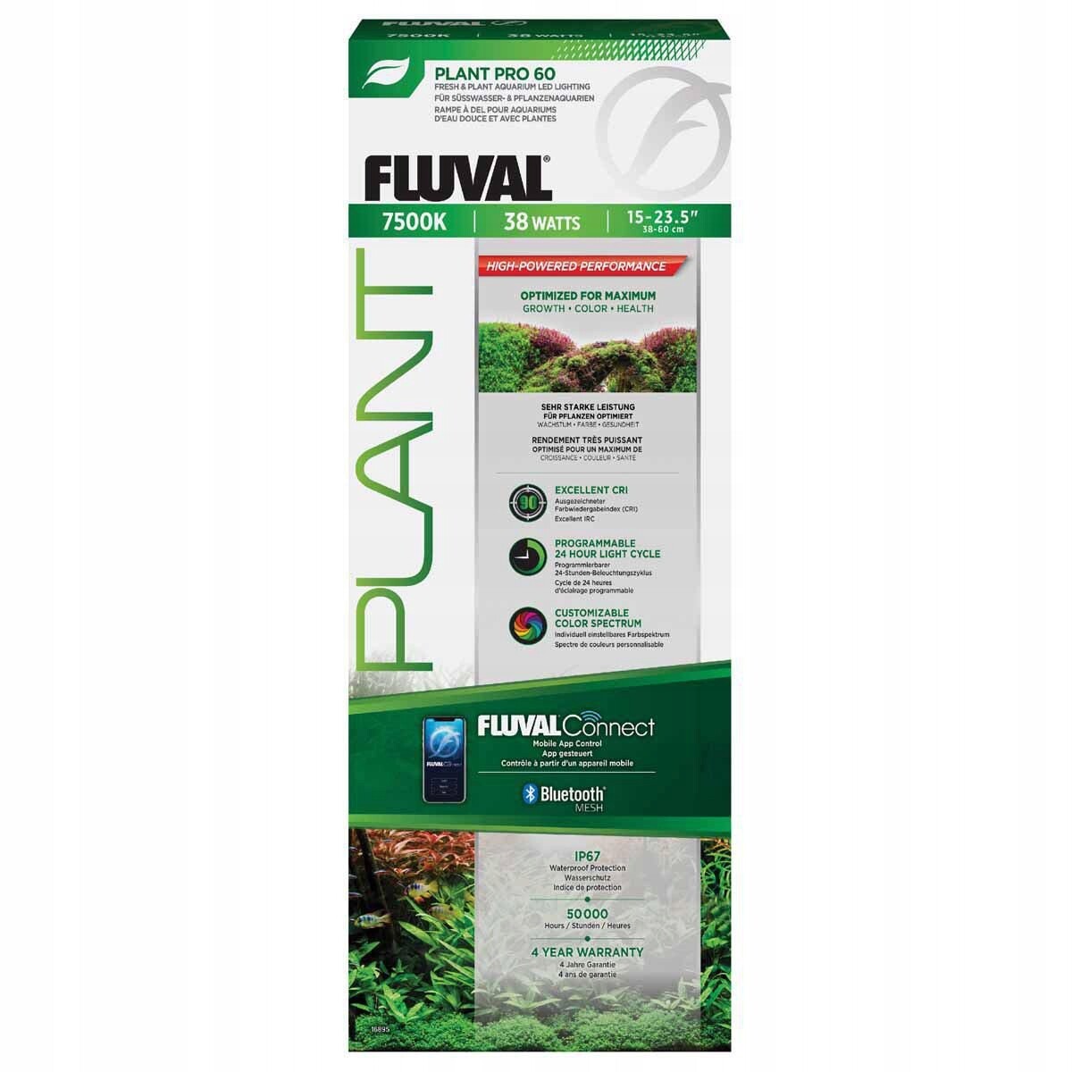 Fluval – Plant Pro Led 4.0 – 38W 38.4-60 CM