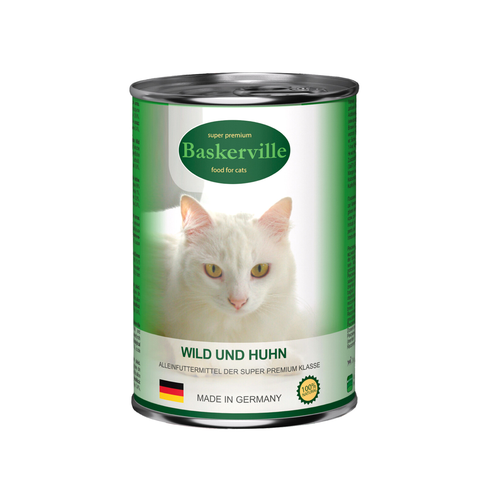 Baskerville Premium mokré krmivo pro kočky Adult Zvěřina 6x400 g