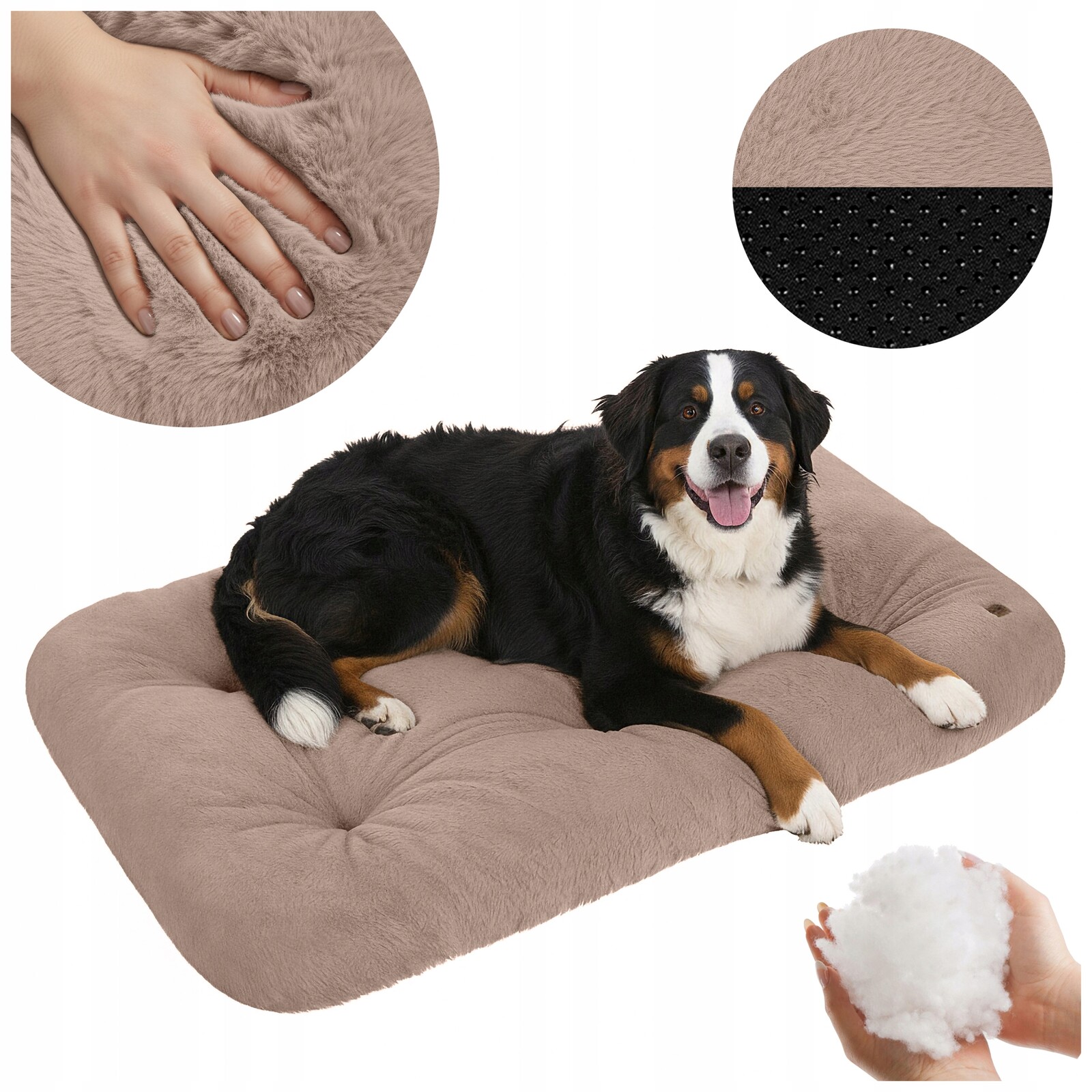 Pelíšek Pro Psa Kočku Potah 120x70 Králík Béžový XXL