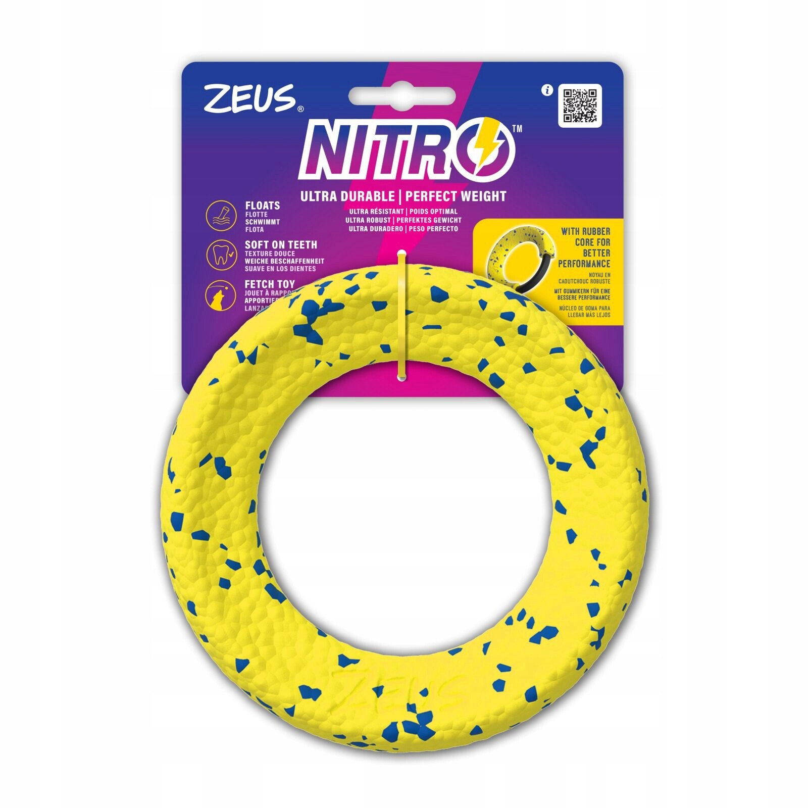 Zeus Nitro Závažovaný Prstenný Žlutý A Modrý i 16CM
