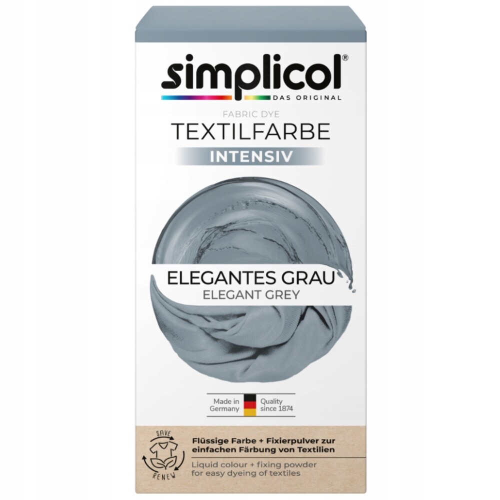 Simplicol Intensiv Barvivo na tkaniny Elegantes-Grau Elegantní Šedá