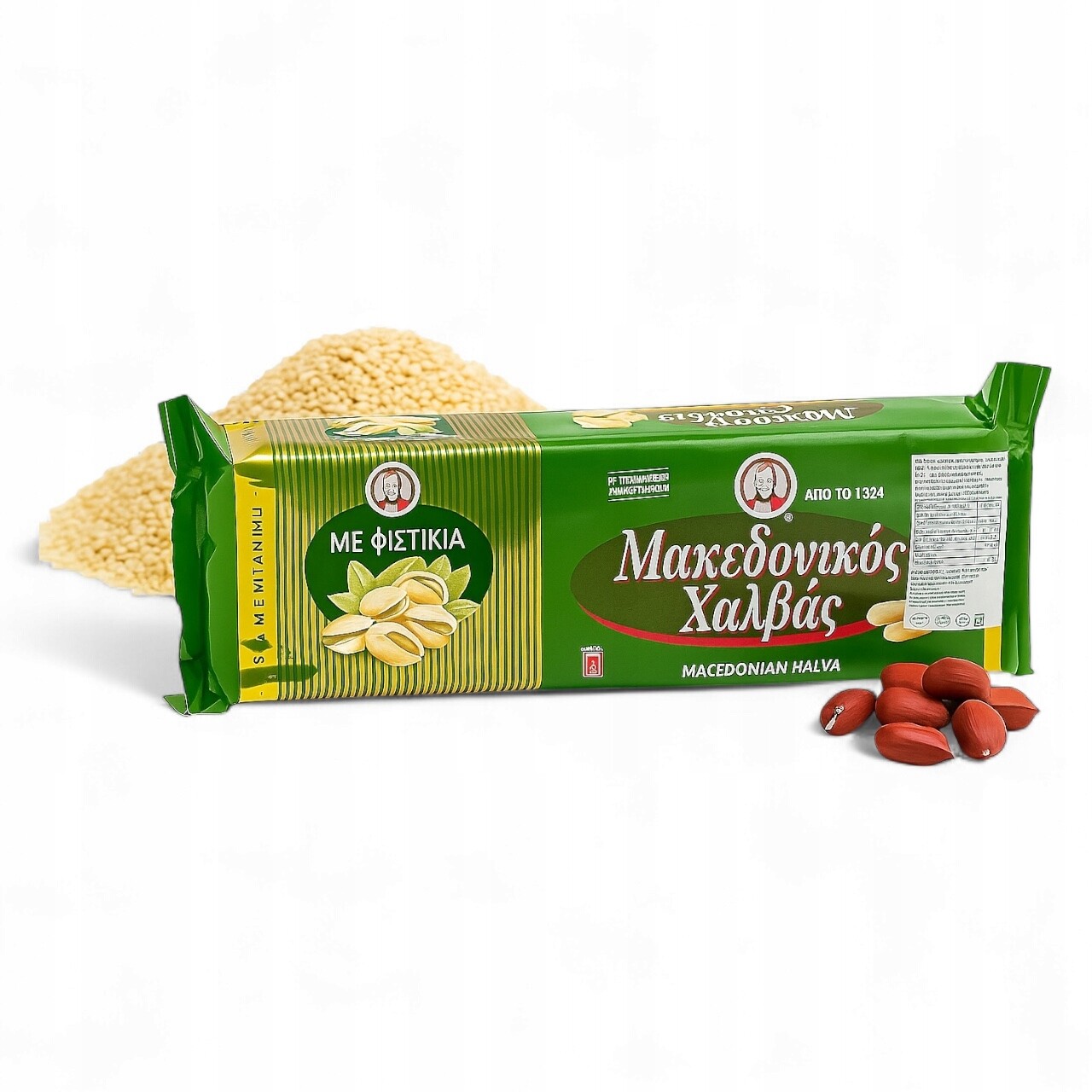 Haitoglou Řecká sezamová Chalva s arašídy Velká 2,5 kg